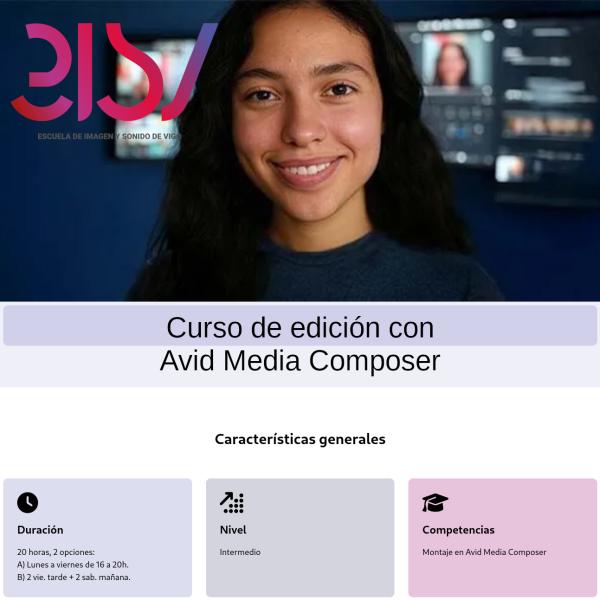 Imagen Curso de edición con Avid Media Composer Imagen Curso de edición con Avid Media Composer
