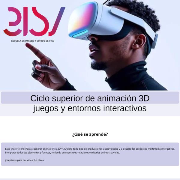 Imagen CS Animación 3D, juegos y entornos interactivos Imagen CS Animación 3D, juegos y entornos interactivos