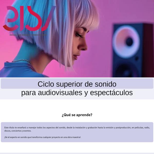 Imagen CS Sonido para audiovisuales y espectáculos Imagen CS Sonido para audiovisuales y espectáculos