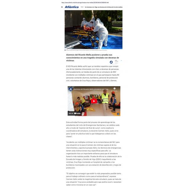 Imagen noticia: Nuestro alumnado de Caracterización y Maquillaje colaboran en simulacros de Emergencias Sanitarias. Imagen noticia: Nuestro alumnado de Caracterización y Maquillaje colaboran en simulacros de Emergencias Sanitarias.