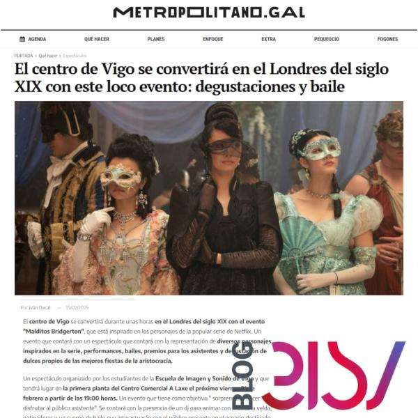 Imagen noticia: El evento -Malditos Bridgerton- sale en METROPOLITANO.GAL Imagen noticia: El evento -Malditos Bridgerton- sale en METROPOLITANO.GAL